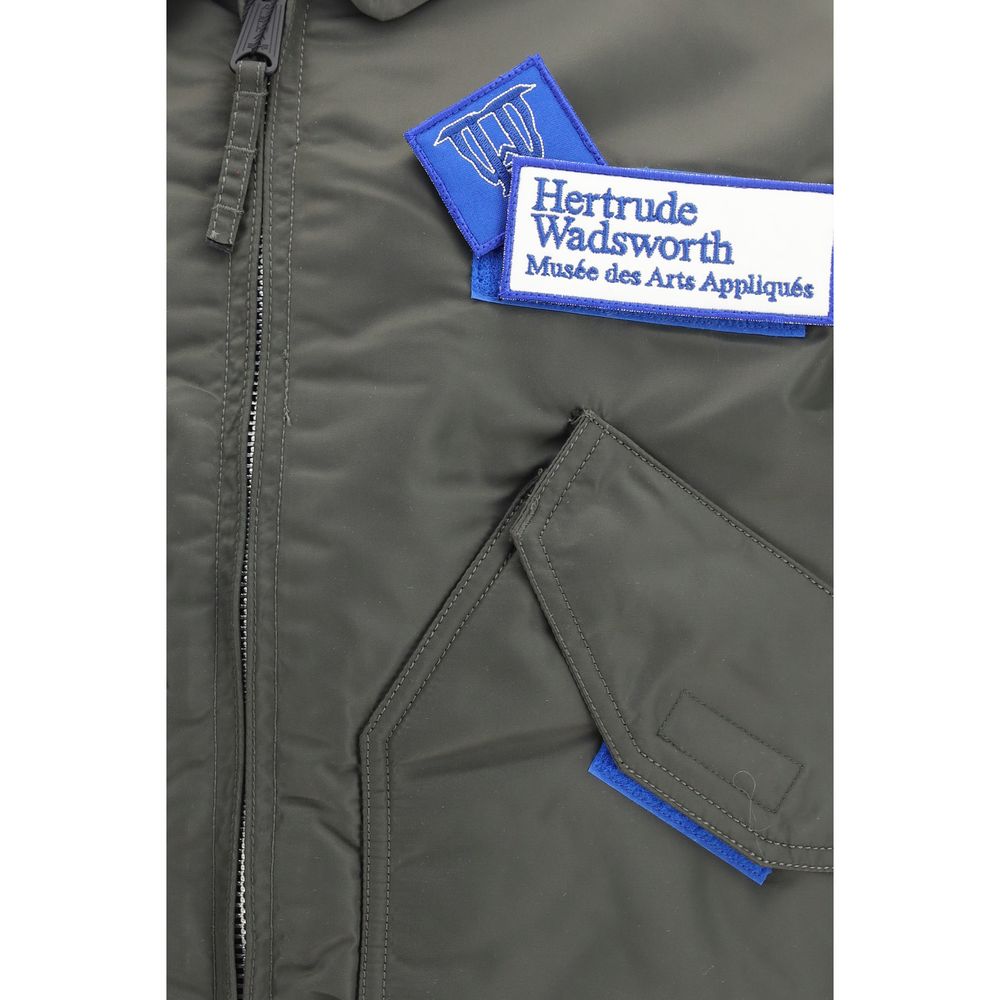 GR10K Zweifarbige Nylon-Bomberjacke
