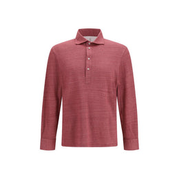 Brunello Cucinelli Mehrfarbiges Poloshirt aus Leinen