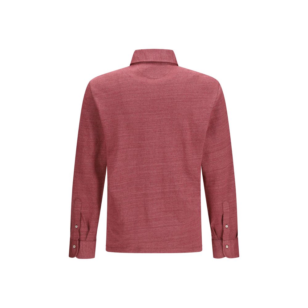 Brunello Cucinelli Mehrfarbiges Poloshirt aus Leinen
