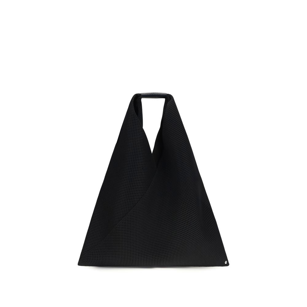 MM6 Schwarze Schultertasche aus Polyester