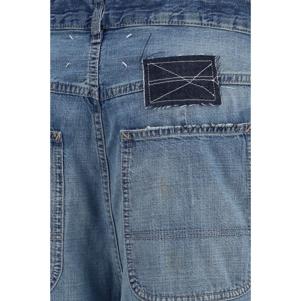 Maison Margiela Blaue Baumwolljeans im Relaxed Fit