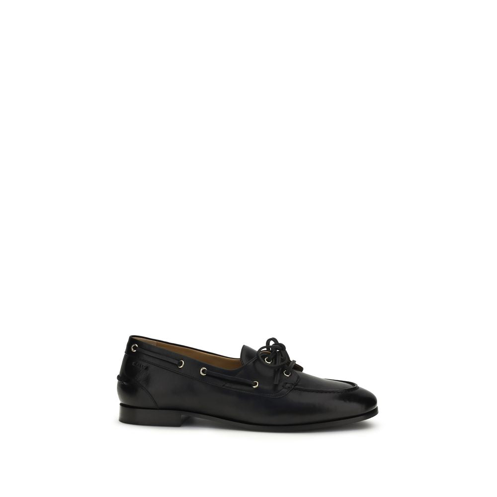 Bally Schwarze Loafer aus Büffelleder zum Hineinschlüpfen