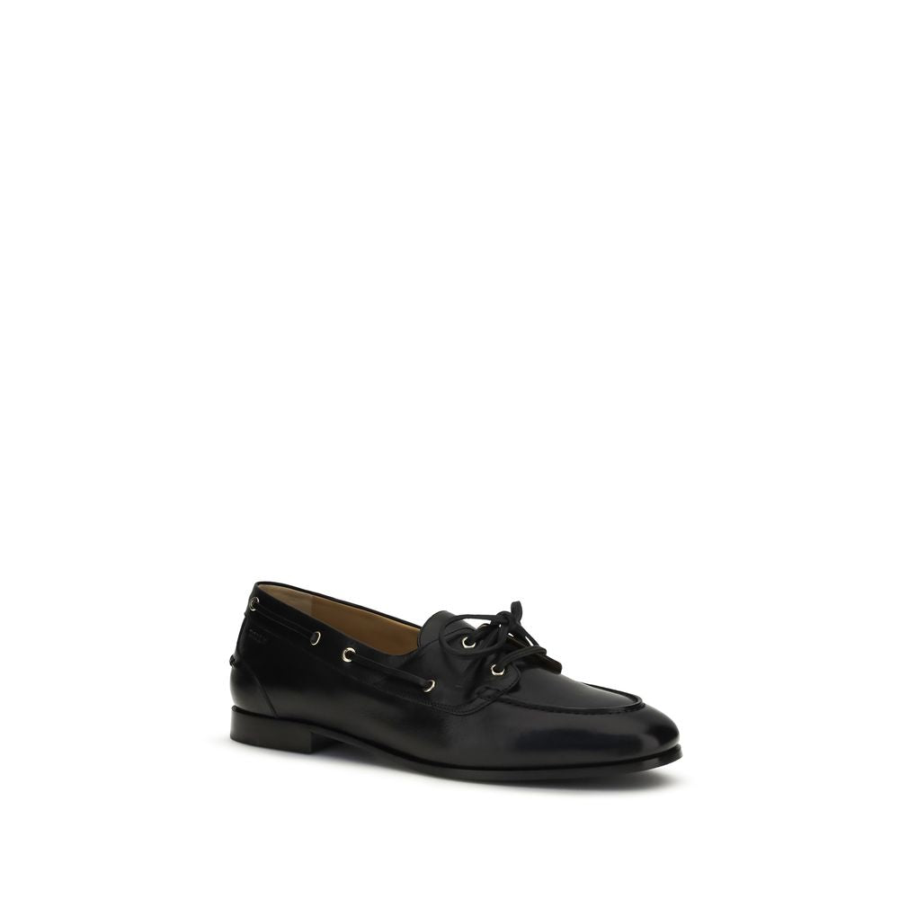 Bally Schwarze Loafer aus Büffelleder zum Hineinschlüpfen