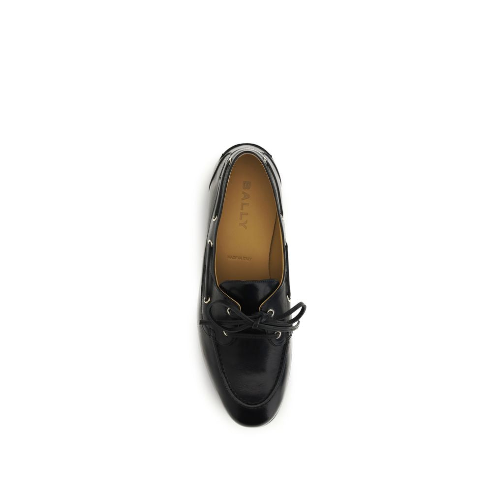 Bally Schwarze Loafer aus Büffelleder zum Hineinschlüpfen