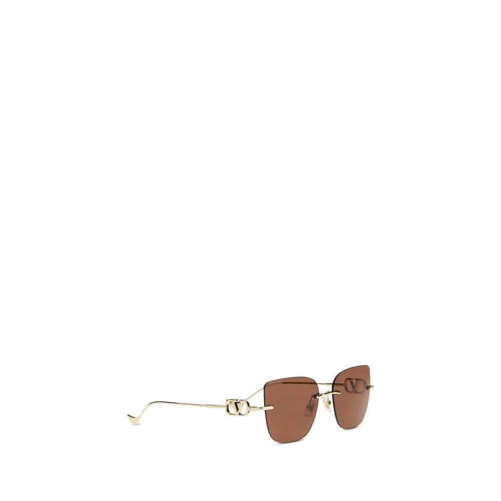 Valentino Garavani Braune Sonnenbrille aus Metall