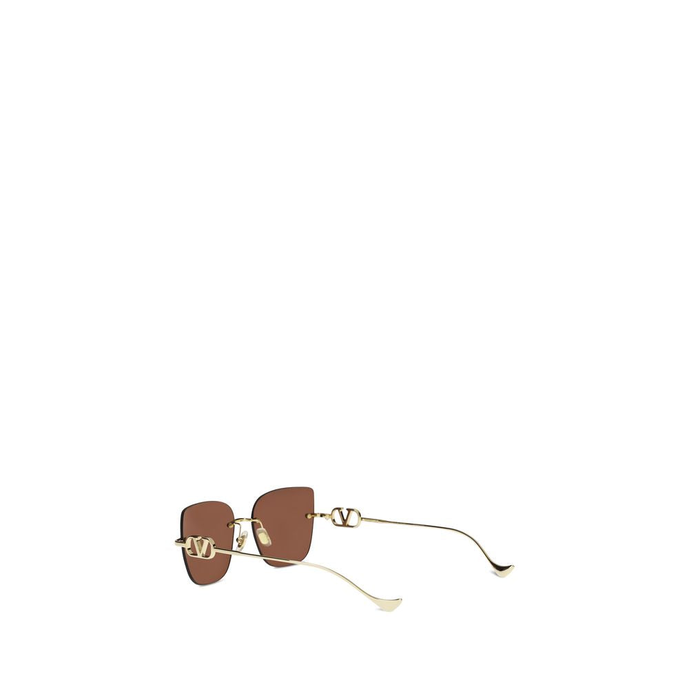 Valentino Garavani Braune Sonnenbrille aus Metall