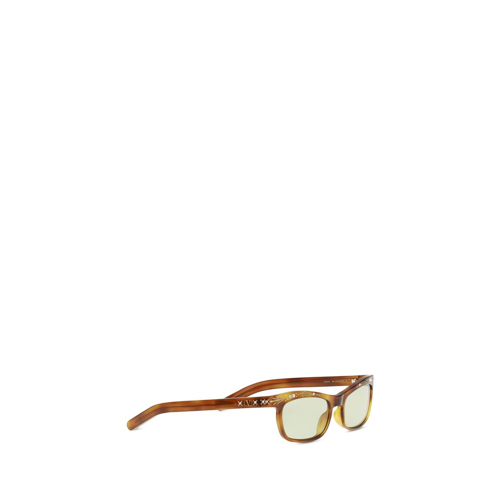 Valentino Garavani Braune Sonnenbrille aus Acetat