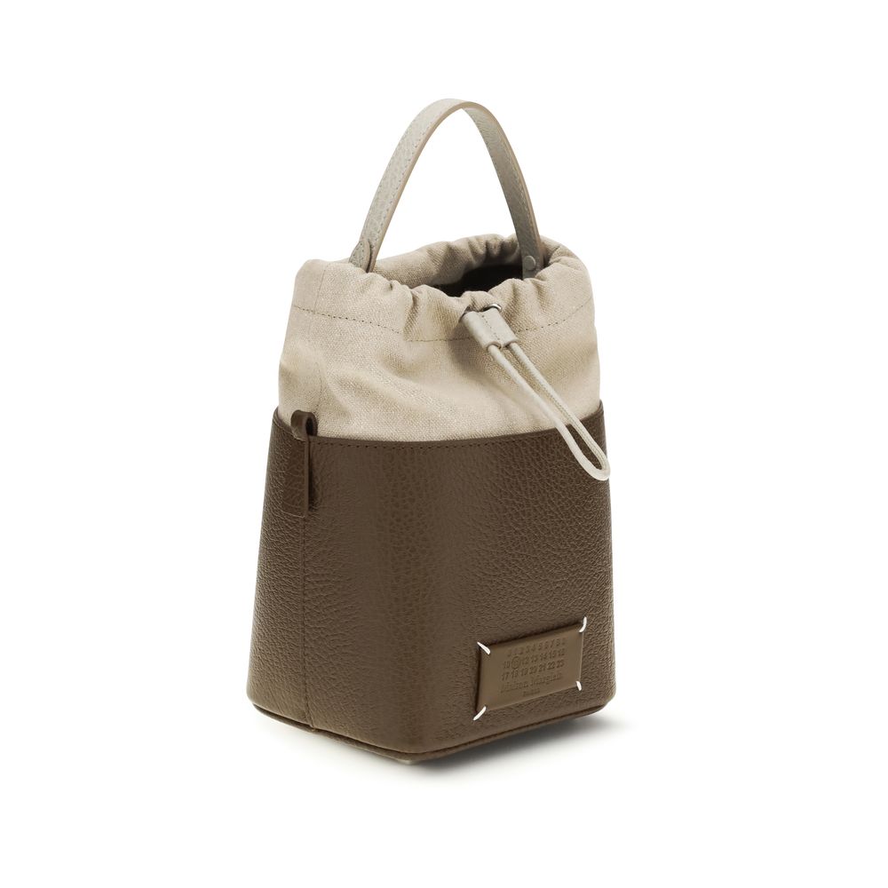 Maison Margiela Braune Kalbsleder Bos Taurus Bucket Bag
