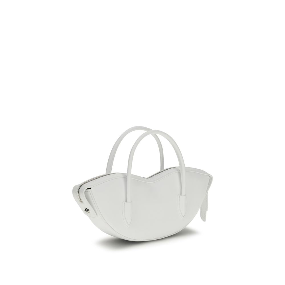 Fiorucci Weiße Bos Taurus Kalbsleder Schultertasche