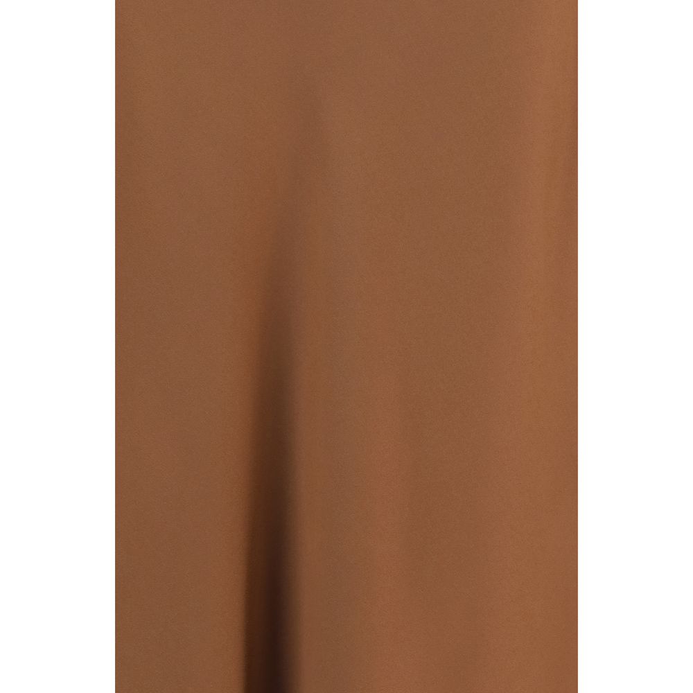 Brunello Cucinelli Brauner Midirock aus Acetat
