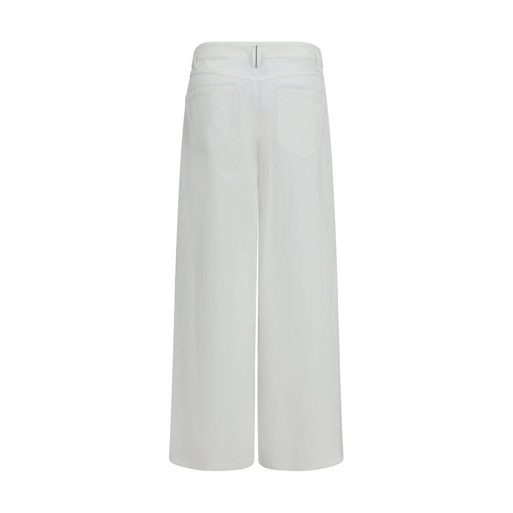 Brunello Cucinelli Weiße Baumwollhose im Casual-Look