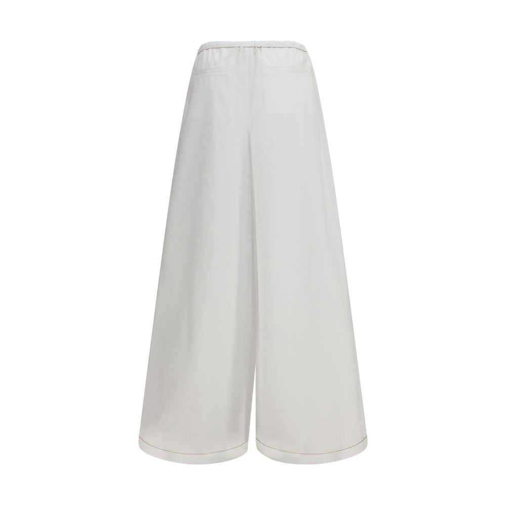 Marni Weiße Baumwollhose im Casual-Look