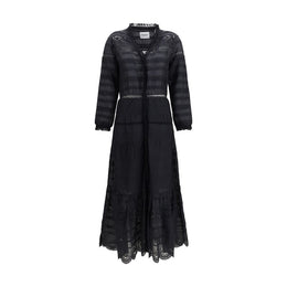 Isabel Marant Étoile Schwarzes Baumwoll-Freizeitkleid