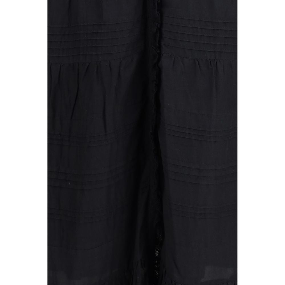 Isabel Marant Étoile Schwarzes Baumwoll-Freizeitkleid