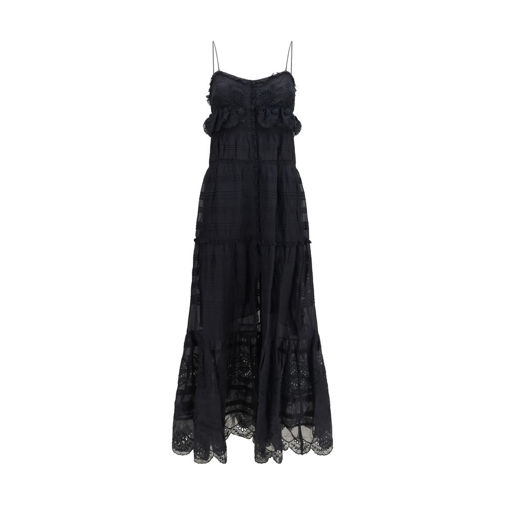 Isabel Marant Étoile Schwarzes Baumwoll-Freizeitkleid