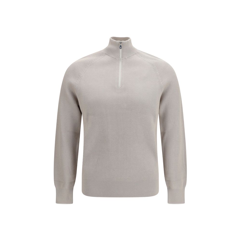 Brunello Cucinelli Beige Baumwoll-Sweatshirt