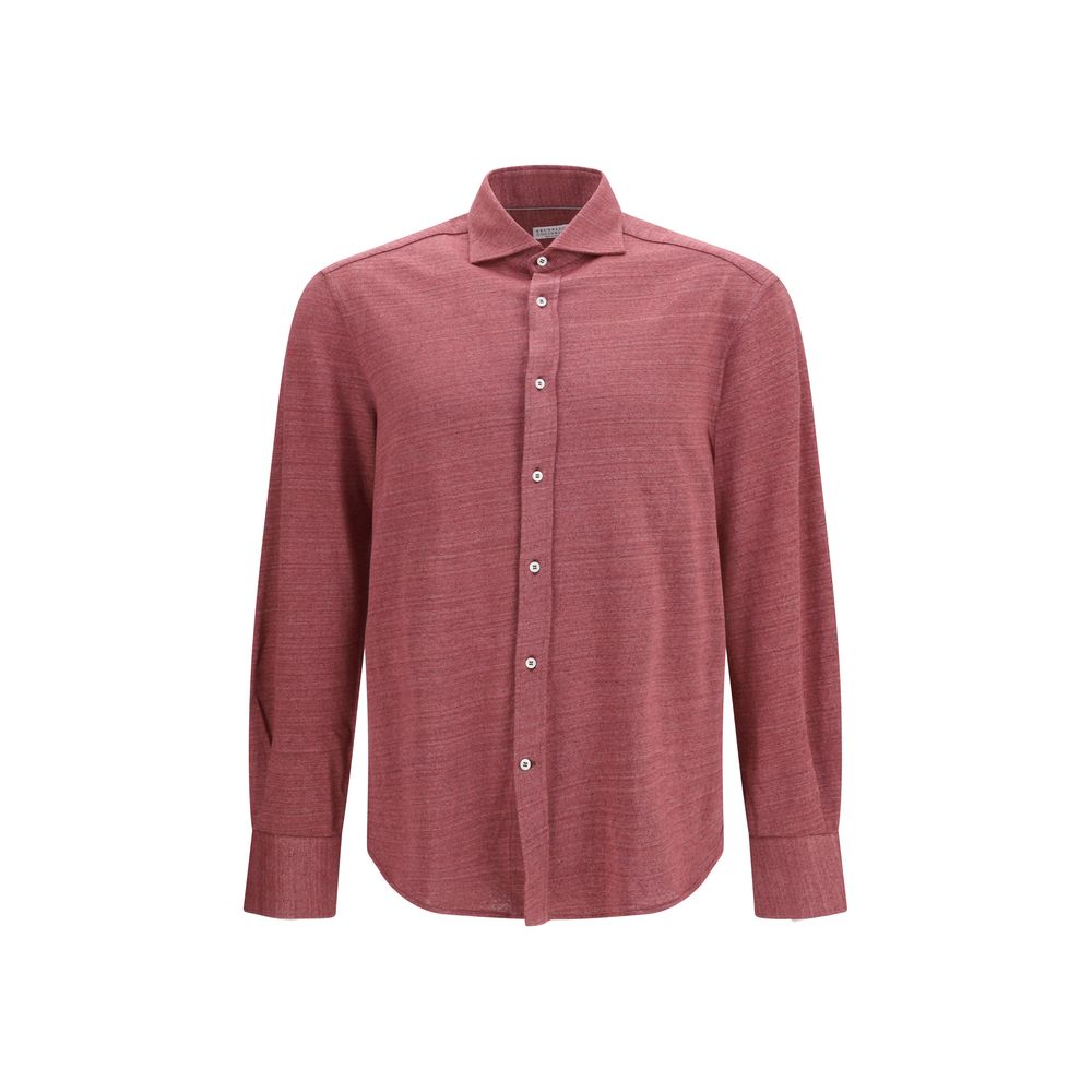 Brunello Cucinelli Mehrfarbiges Leinenhemd