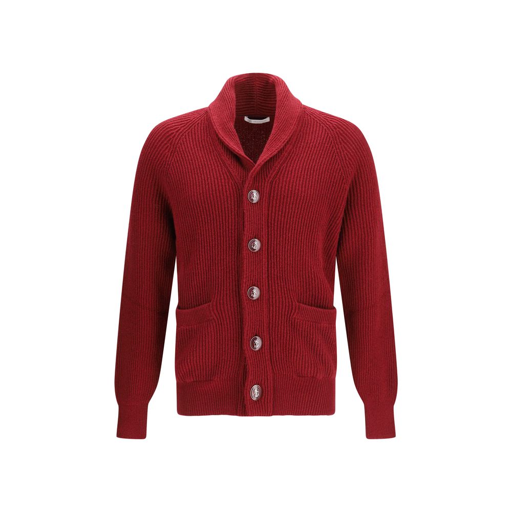 Brunello Cucinelli Mehrfarbige Baumwollstrickjacke