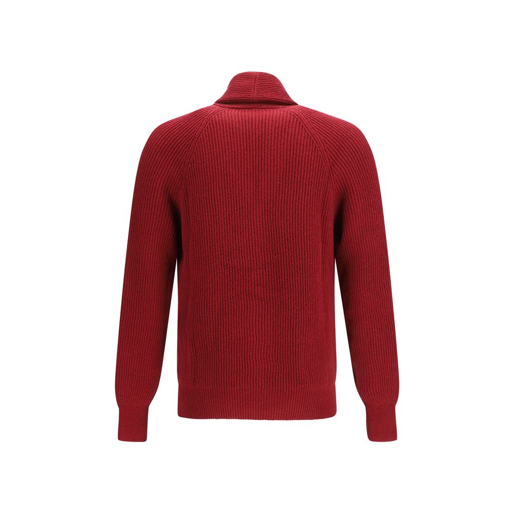 Brunello Cucinelli Mehrfarbige Baumwollstrickjacke