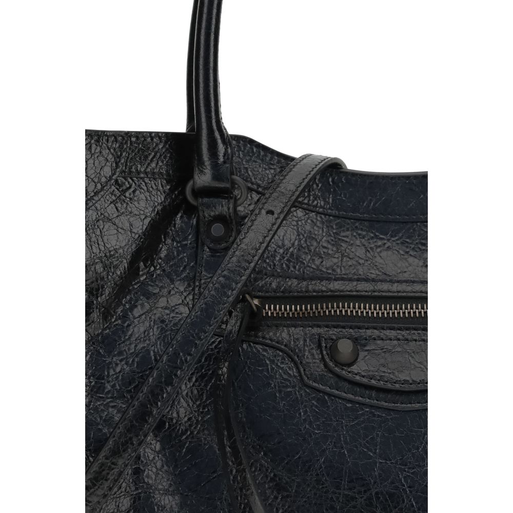 Balenciaga Schwarze Lammleder Schultertasche Ovis Aries Aries