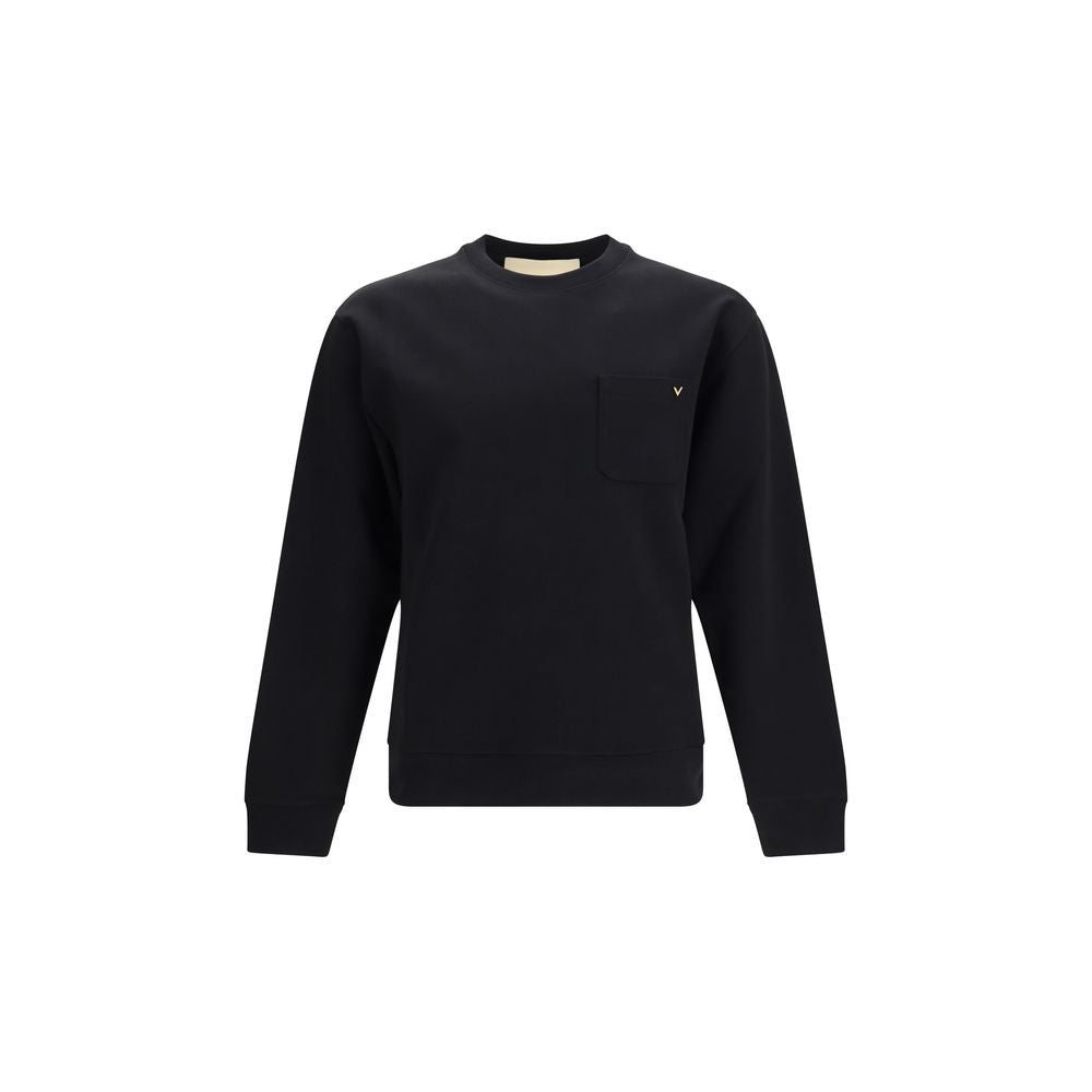 Valentino Garavani Schwarzer Baumwoll-Sweatshirt
