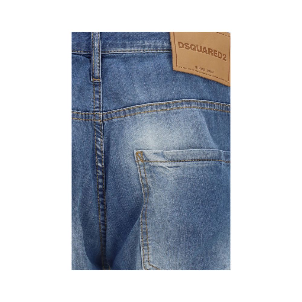 Dsquared² Blaue Baumwolljeans Denim