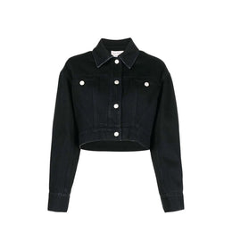 Alexander McQueen Schwarze Baumwoll-Denimjacke