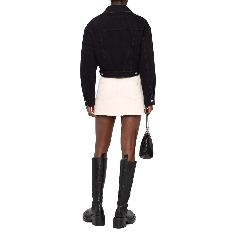 Alexander McQueen Schwarze Baumwoll-Denimjacke