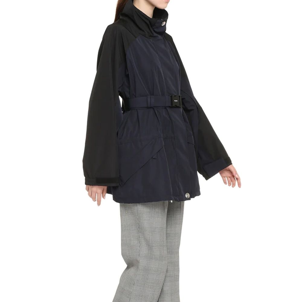 Prada Blaue Shell-Jacke aus Polyamid