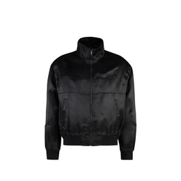 Saint Laurent Schwarzer Seidenbomber