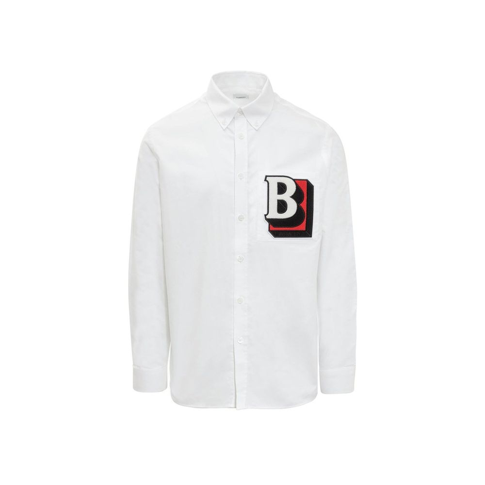 Burberry Weißes Baumwollkleidhemd