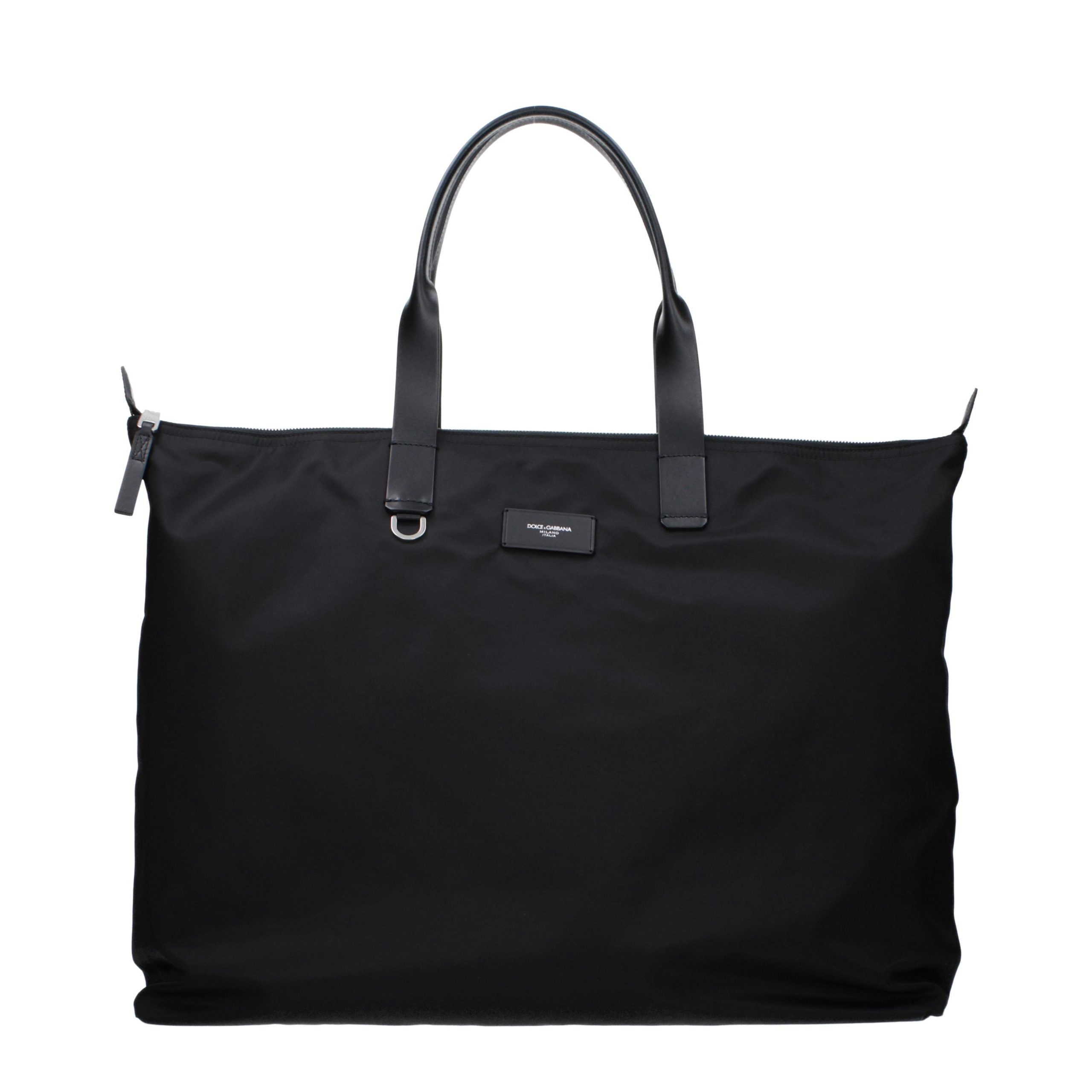 Dolce & Gabbana Schwarze Bos Taurus Kalbsleder Schultertasche