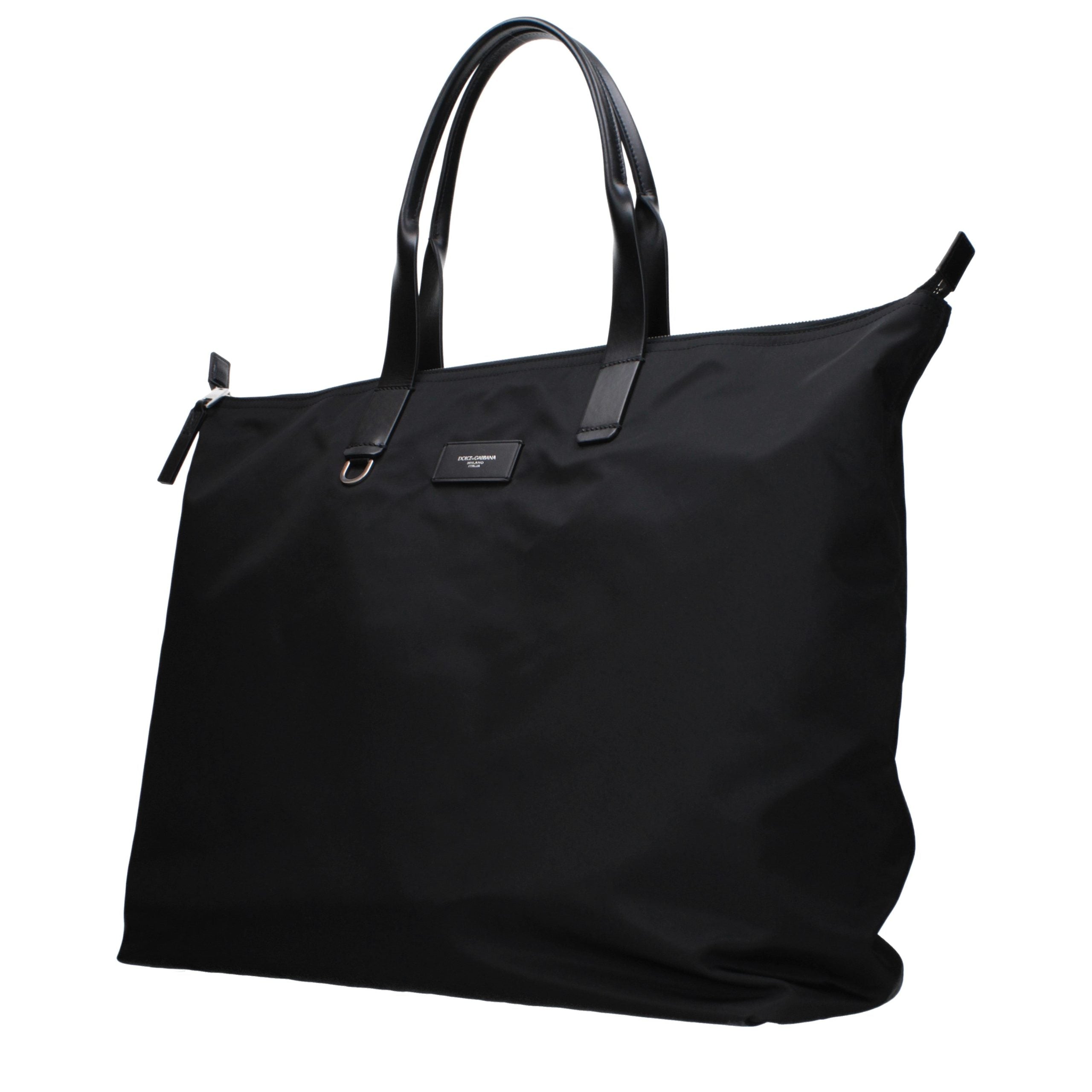 Dolce & Gabbana Schwarze Bos Taurus Kalbsleder Schultertasche