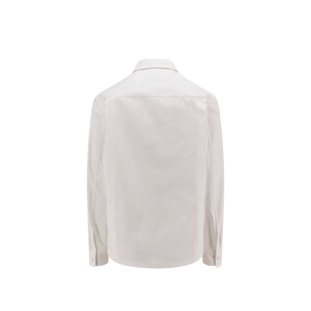 Jil Sander Weißes Baumwollkleidhemd