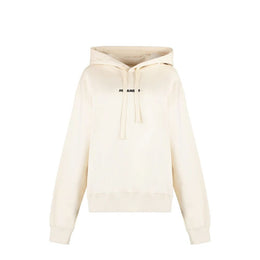Jil Sander Weißes Baumwoll-Sweatshirt