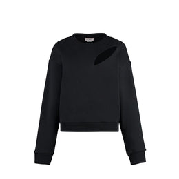 Alexander McQueen Schwarzer Baumwoll-Sweatshirt