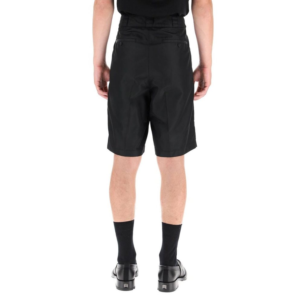 Valentino Garavani Schwarze Bermuda-Shorts aus Nylon