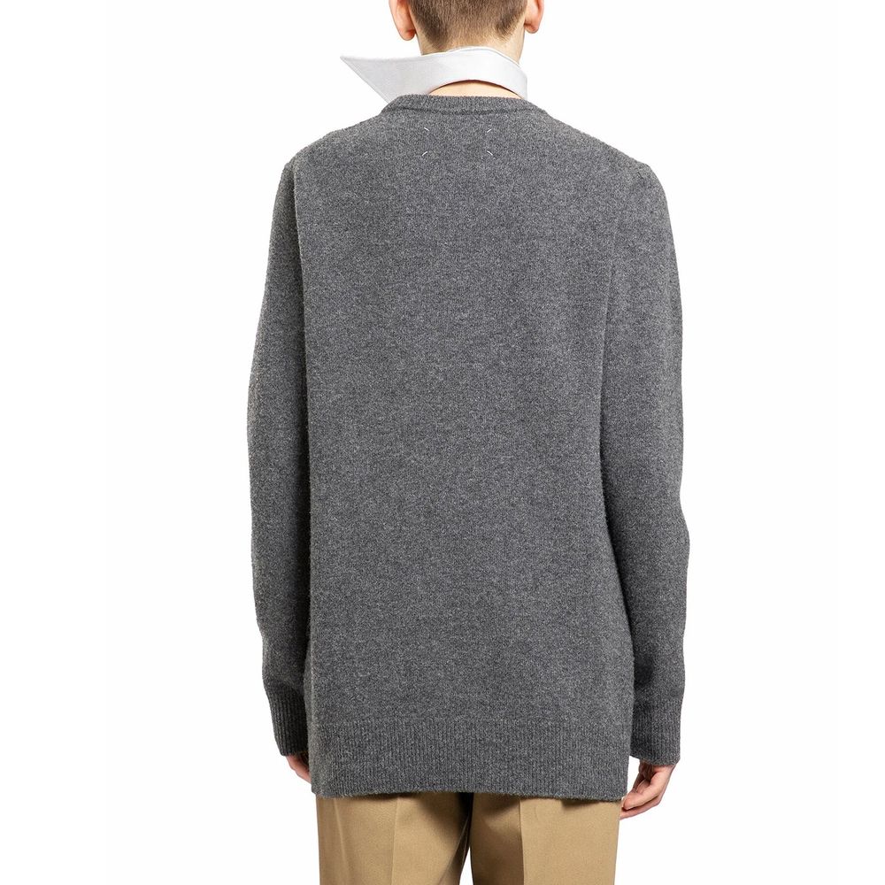 Maison Margiela Grauer Wollpullover