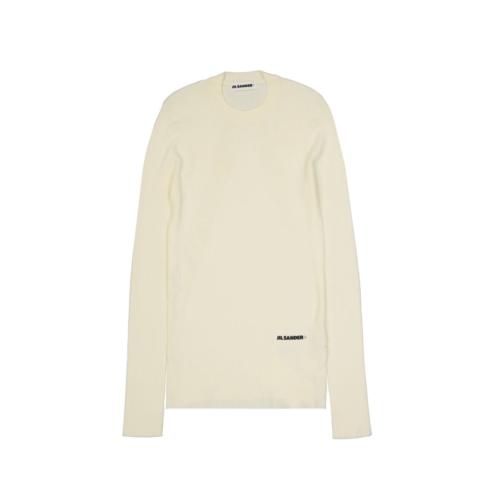 Jil Sander Weißes Baumwoll-Sweatshirt