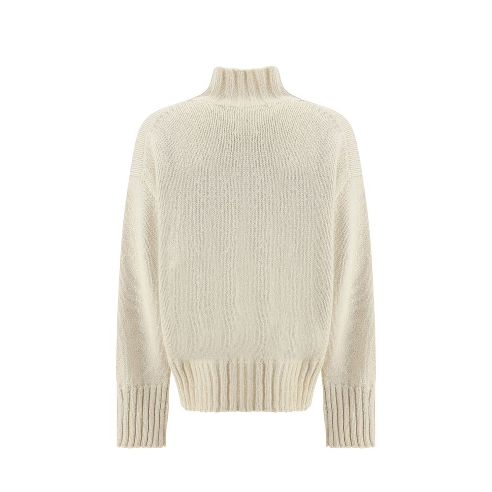 Jil Sander Weißes Seiden-Sweatshirt