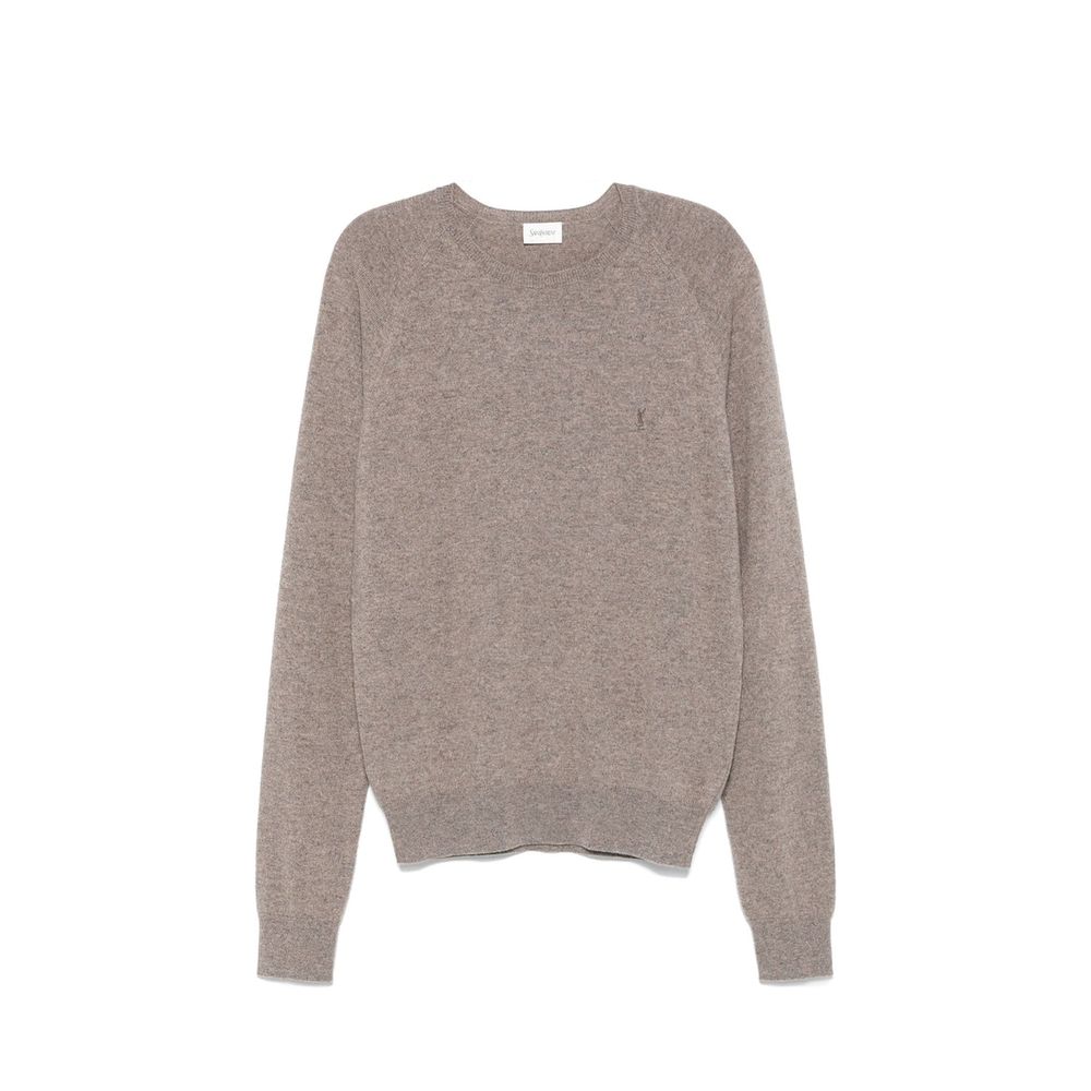 Saint Laurent Brauner Kaschmirpullover