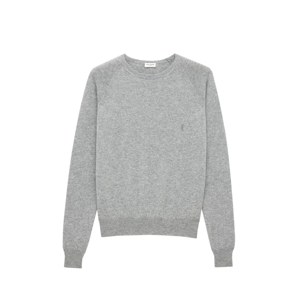 Saint Laurent Grauer Kaschmirpullover