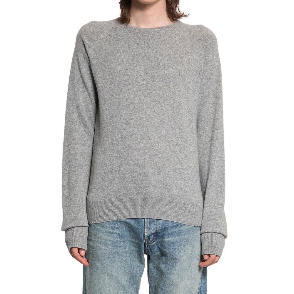 Saint Laurent Grauer Kaschmirpullover