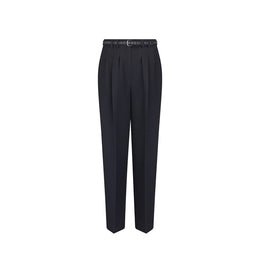 Dior Schwarze Woll-Freizeithose