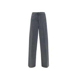 Jil Sander Graue Woll-Freizeithose