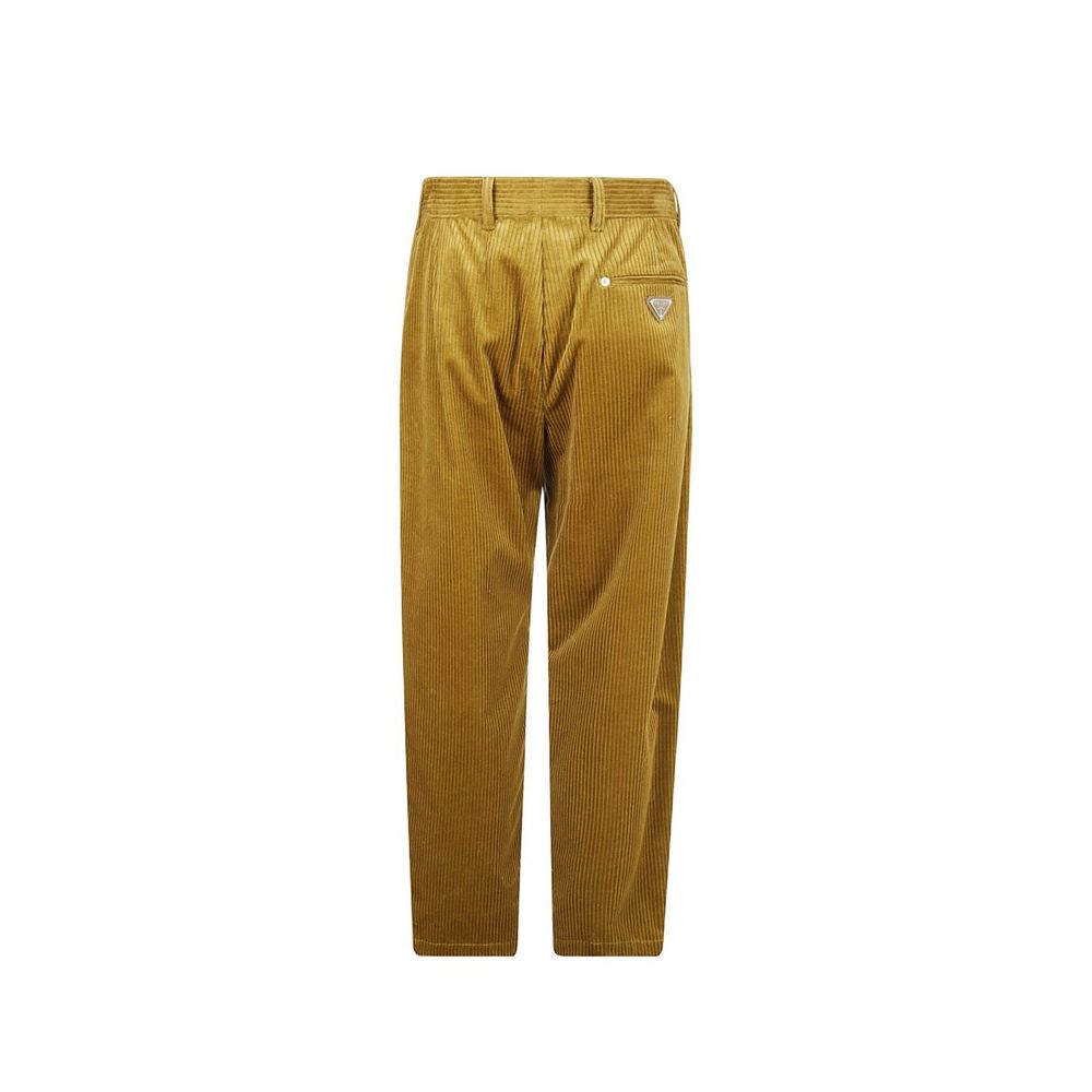 Prada Zweifarbige Baumwoll-Freizeithose