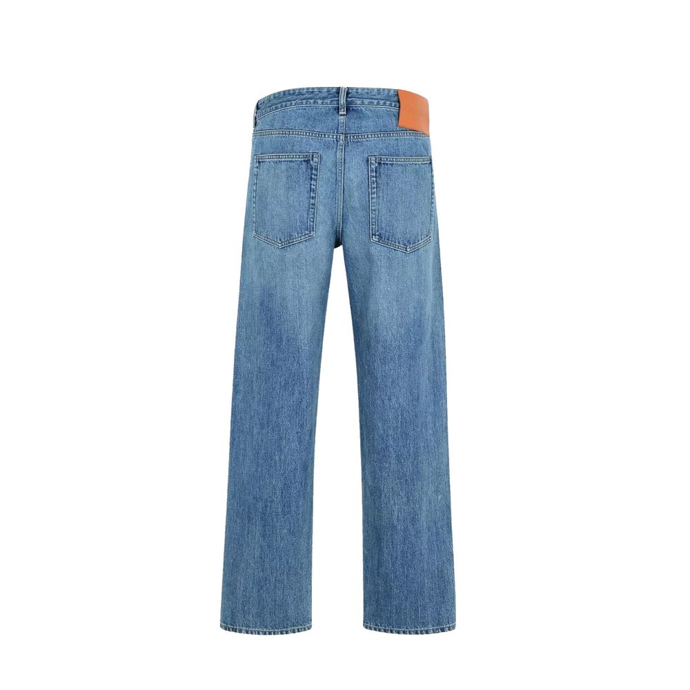 Jil Sander Blaue Jeans aus Baumwolle im geraden Schnitt