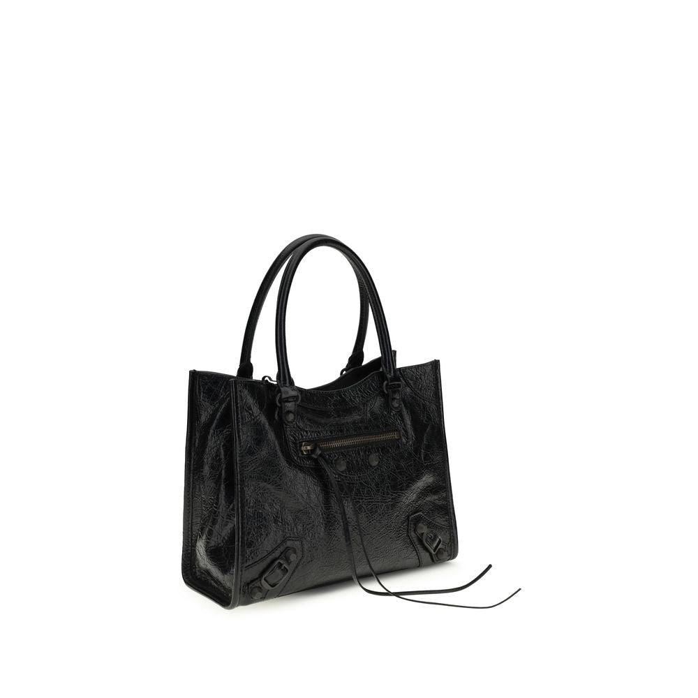 Balenciaga Schwarze Lammleder Schultertasche Ovis Aries Aries