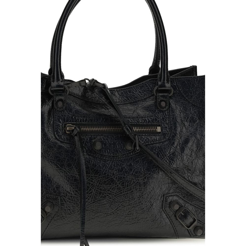 Balenciaga Schwarze Lammleder Schultertasche Ovis Aries Aries