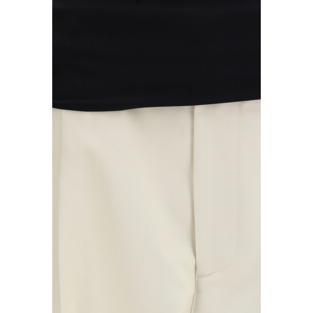 Darkpark Beige Cotton Casual Pants